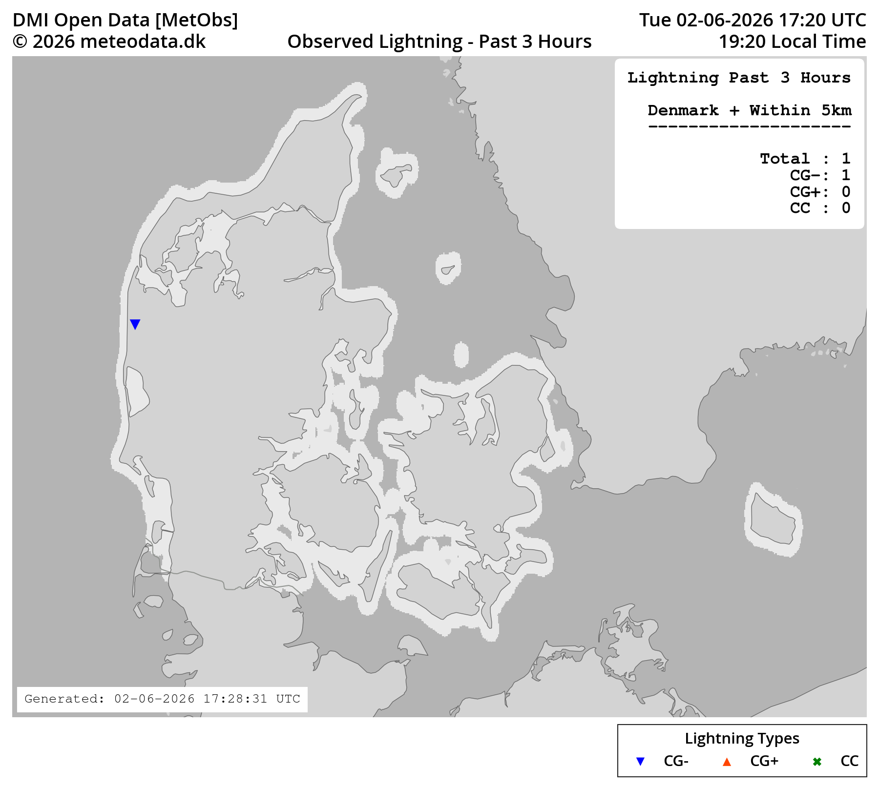 Lightning past 3 hours